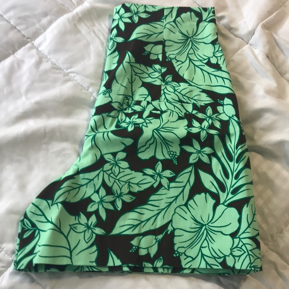 Zara tropical print high waist shorts